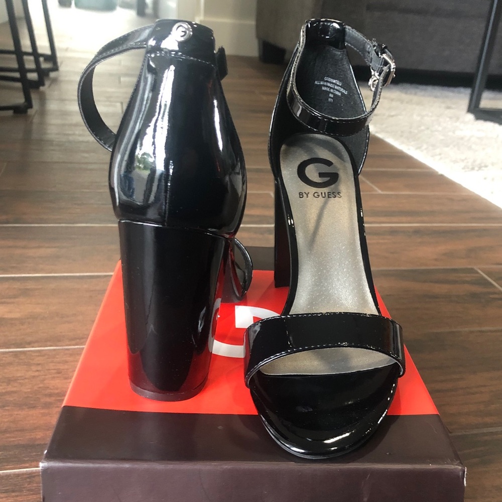 NWT G By Guess Women’s Size 8 Heels Black - Picture 2 of 4